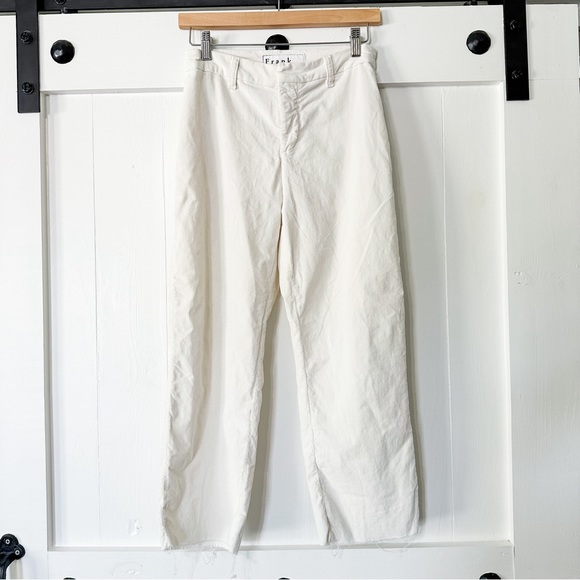 Frank & Eileen Kinsale Trouser Pant Italian Performance Cord Vintage White 4 - Picture 2 of 7